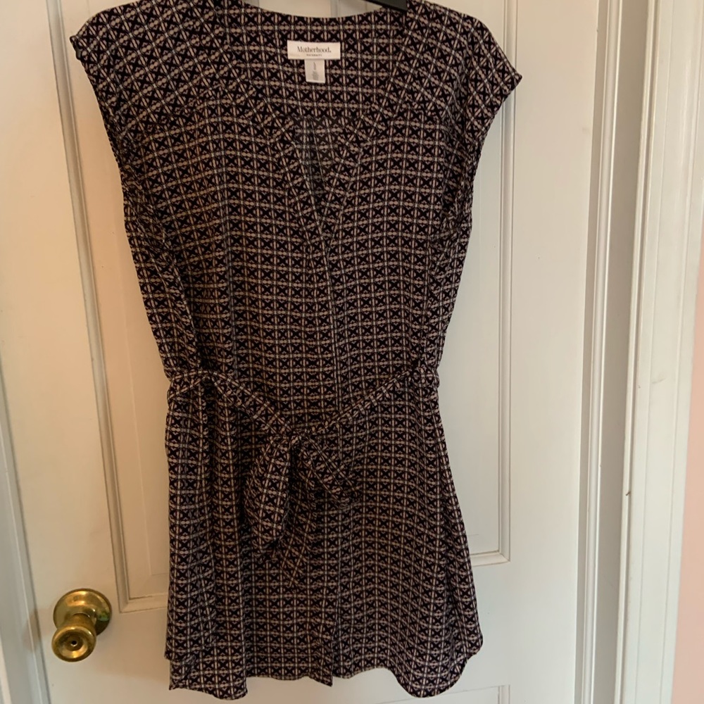 Motherhood Maternity Cap Sleeve Tie Detail Tunic